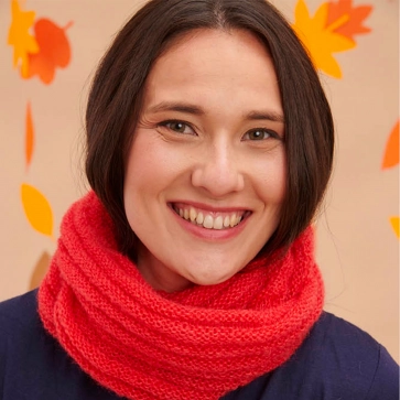 Snood laine mohair et soie  