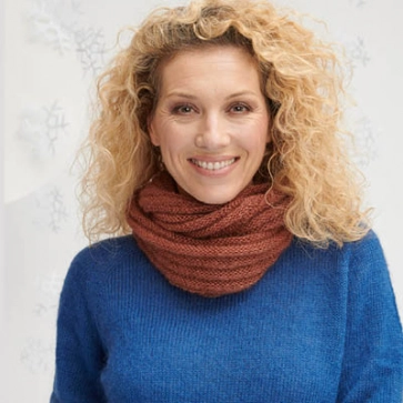 Snood laine mohair et soie  