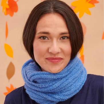 Snood laine mohair et soie  