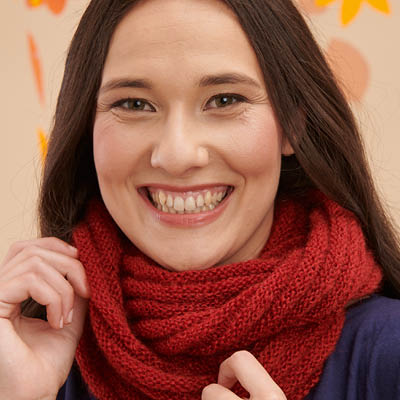 Snood laine mohair et soie pour femme 