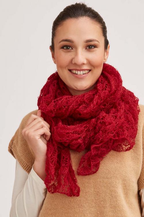 Étole légère mohair et soie