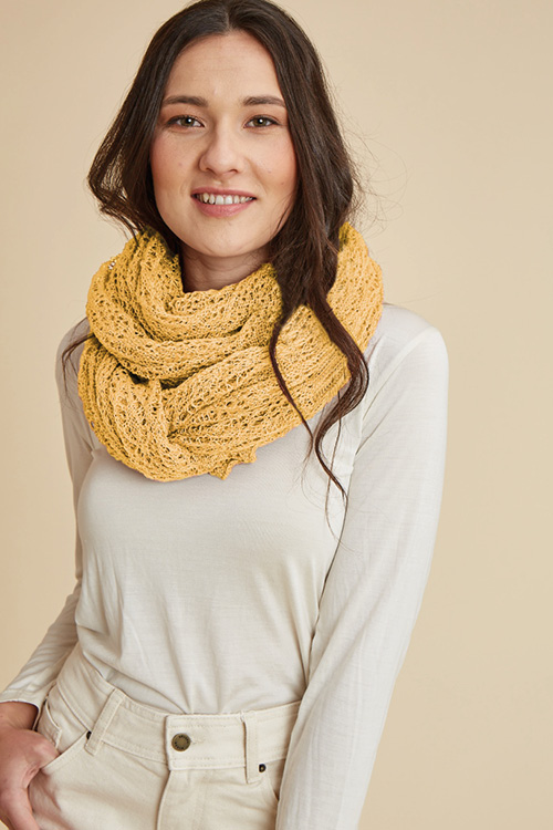 Carré foulard en lin