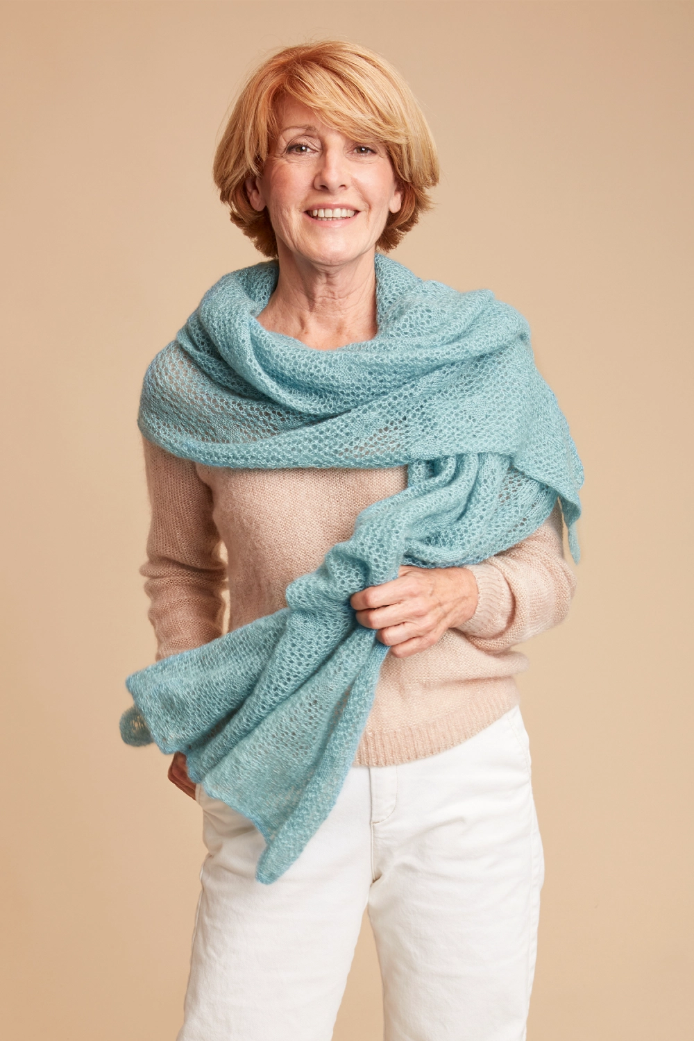 Étole séduction laine mohair et soie pour femme 