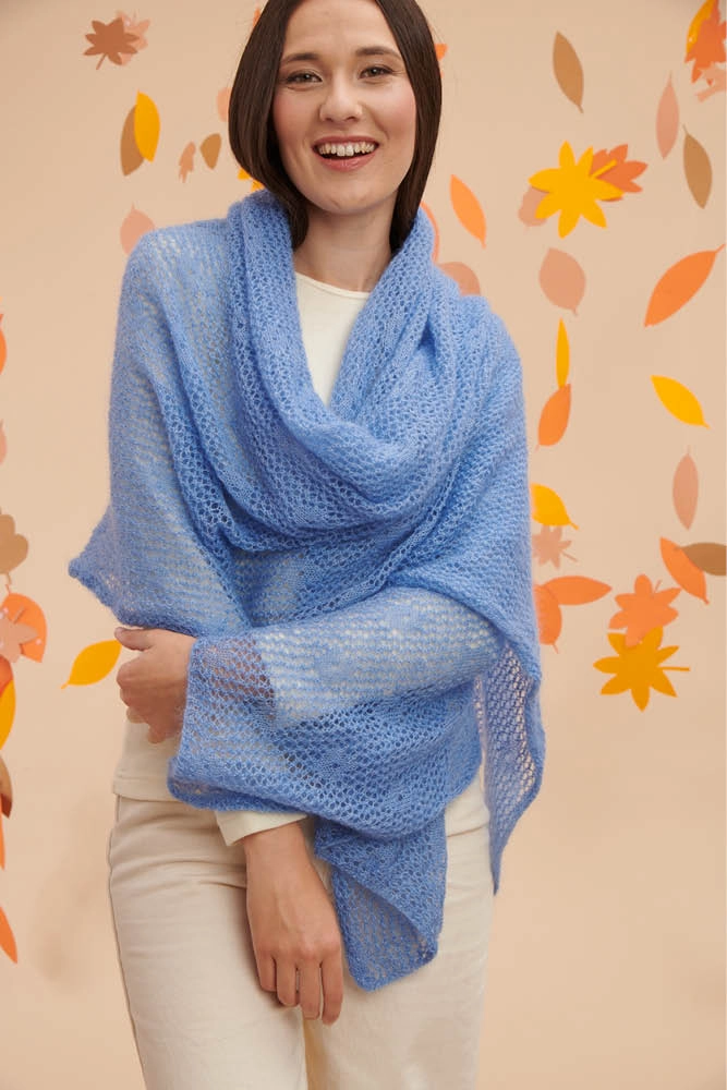 Étole séduction laine mohair et soie 