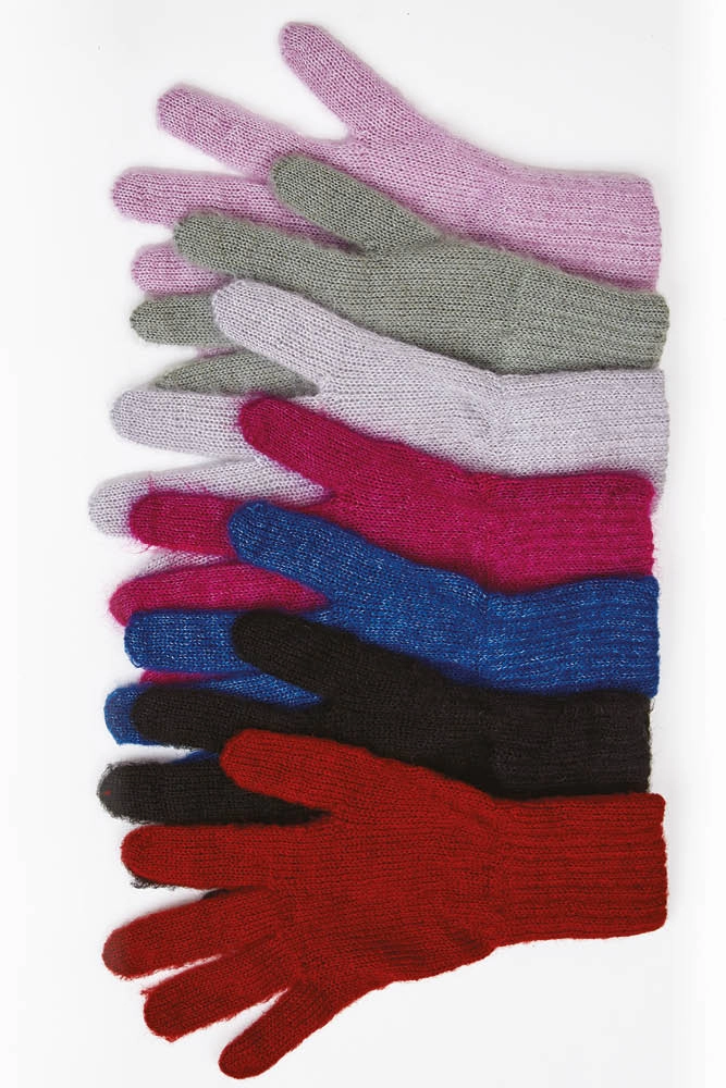 Gants laine mohair soie femme 1