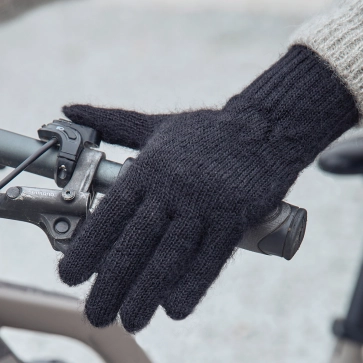 Gants laine mohair et soie pour femme 