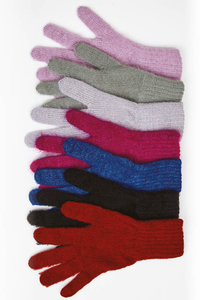 Mitaines homme de couleur tricotées en laine - Gant Univers