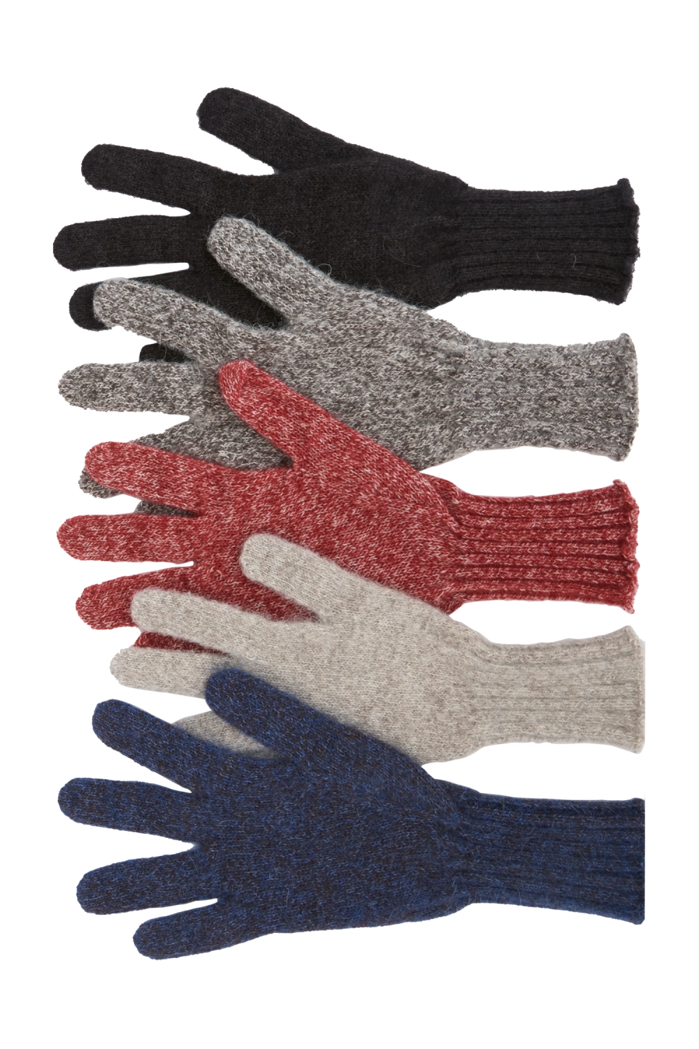 Gants duvet de mohair et yack mixtes