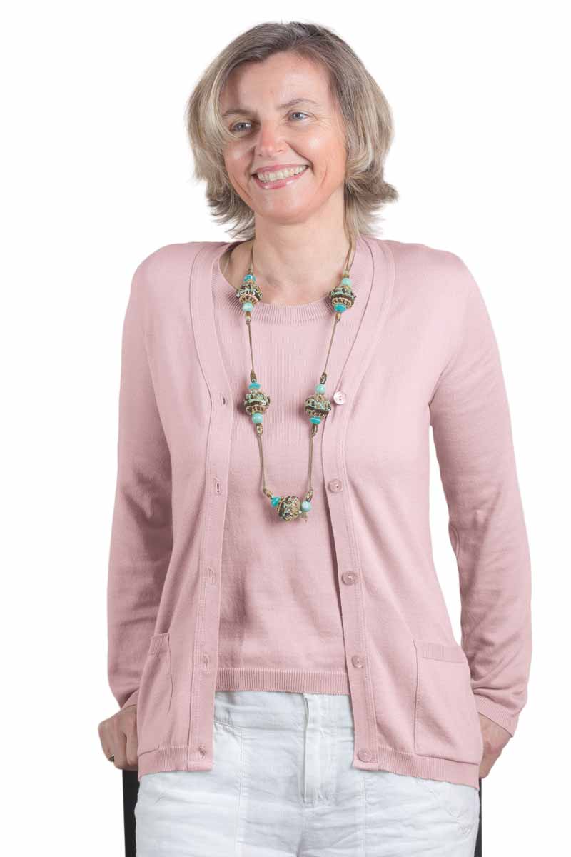 Gilet coton Pima - Cachemire - Soie Bonnes affaires