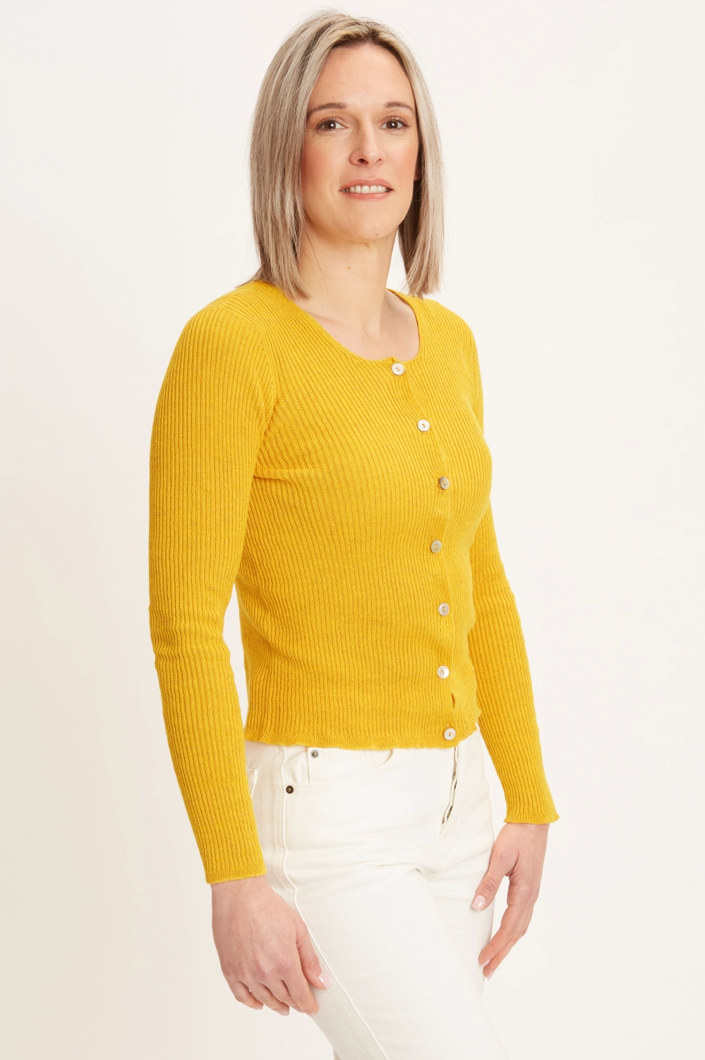 Gilet fin en lin coton bio et seacell