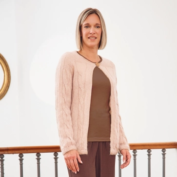 Veste d'Intérieur en mohair et soie pour femme