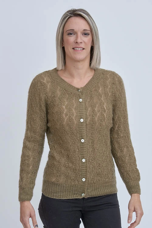 Gilet laine ajoure gma 5