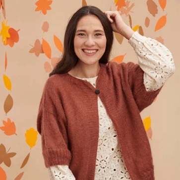 Gilet en laine capeline