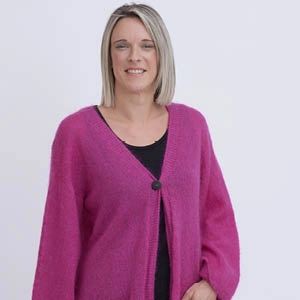 Gilet en laine long pour femme