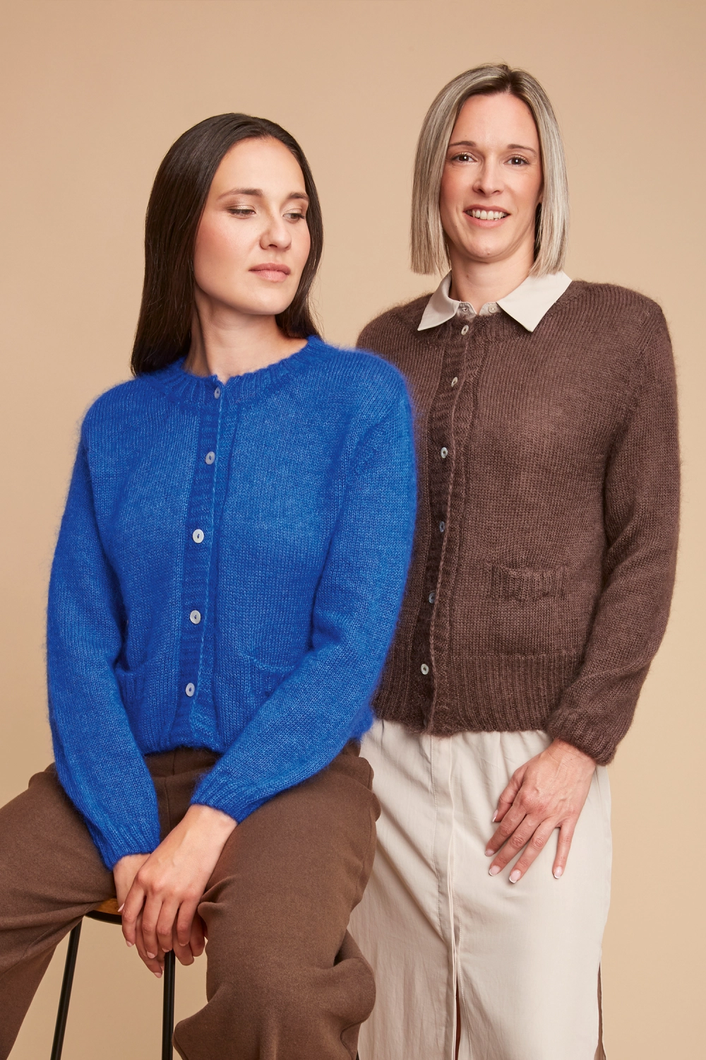 Gilet en laine à poches femme