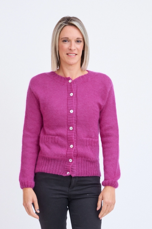 Gilet laine mohair poches gpm 2b