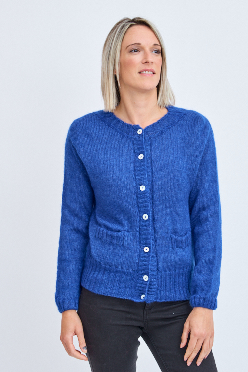 Gilet laine mohair poches gpm 4b