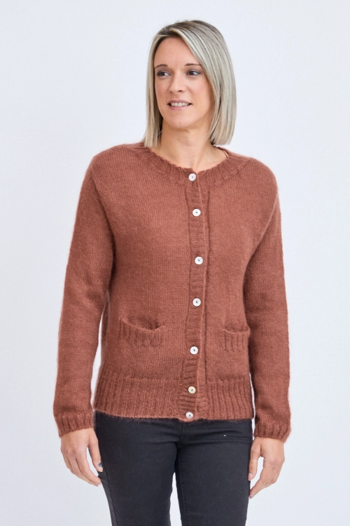 Gilet laine mohair poches gpm 5b