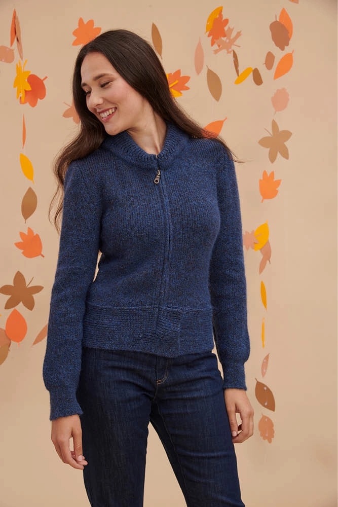 Blouson laine zippé  