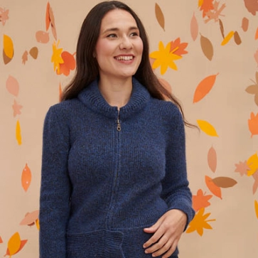 Blouson laine zippé  