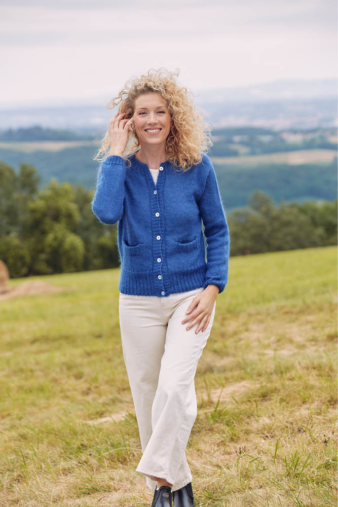 Gilet en laine à poches femme