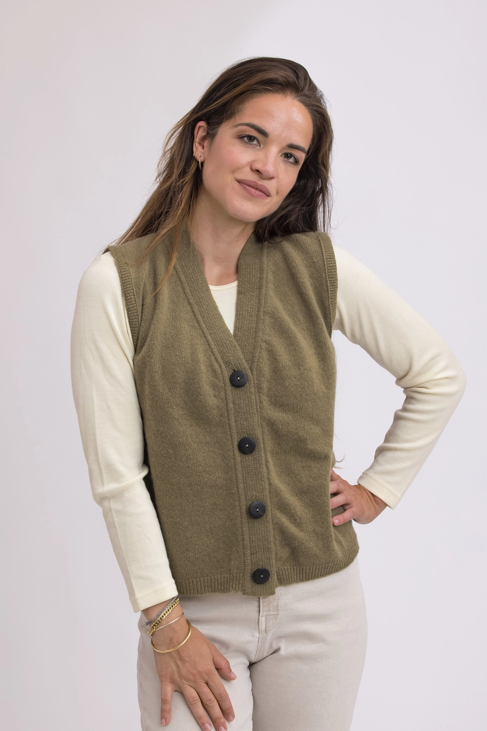 Gilet sans manche laine recyclee bobclem 2