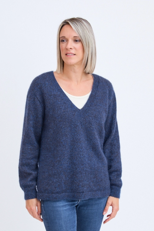 Grand pull laine col v yack ymgp bam 3