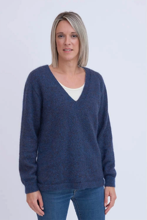 Grand pull laine col v yack ymgp bam 3