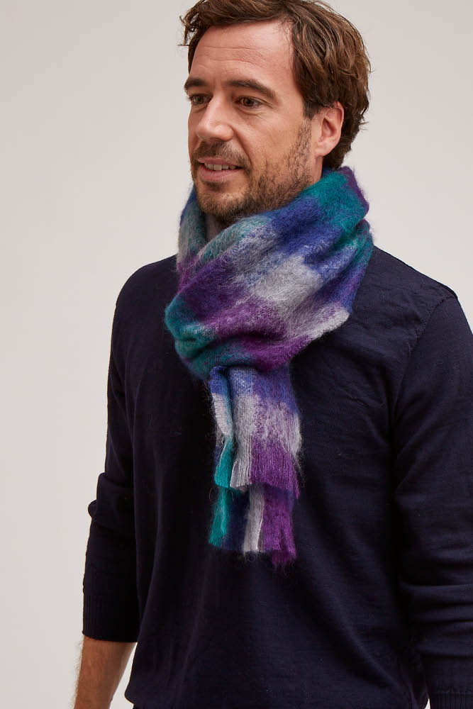 Grande écharpe écossaise laine homme - Missegle
