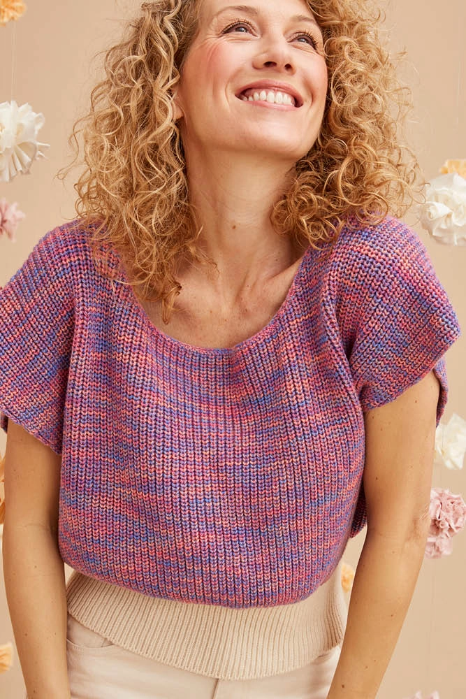 Haut sans manches coton imprime cohsm pe24 6