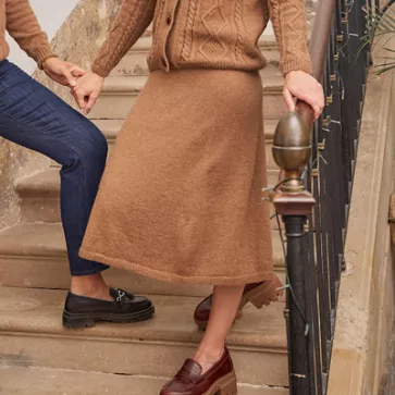 Jupe en duvet de chameau