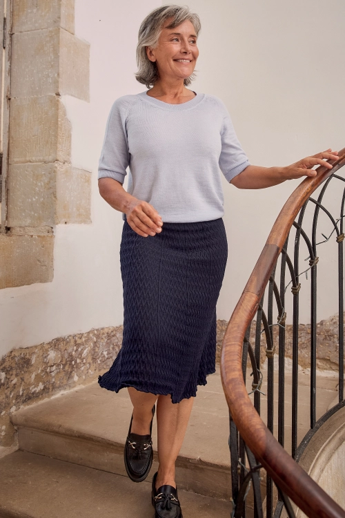 Jupe en laine mérinos