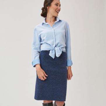 Jupe en laine de yack à côtes