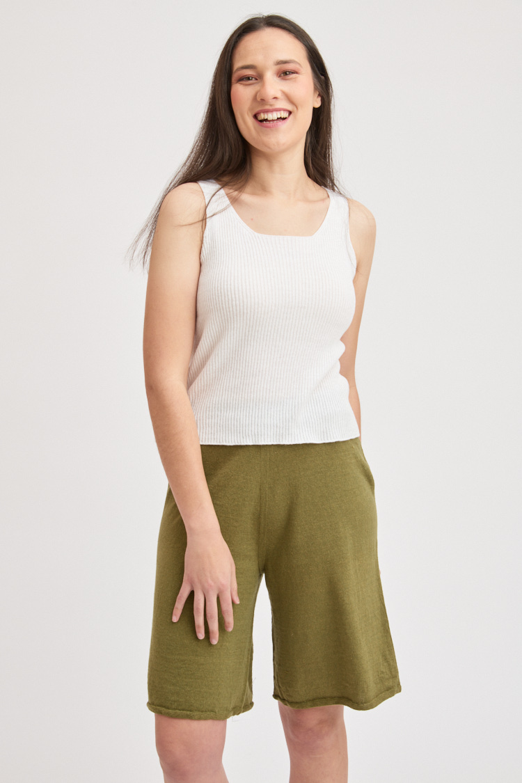 Short long en lin coton bio et seacell