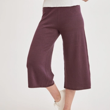 Pantacourt en lin coton bio et seacell