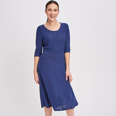 Robe en lin coton bio et seacell