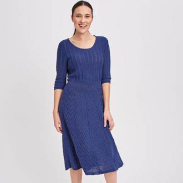 Robe en lin coton bio et seacell
