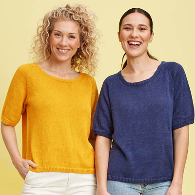 Pull manches courtes lin et coton bio/seacell pour femme