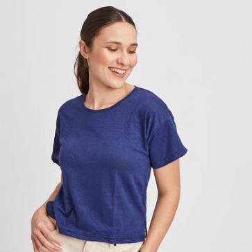 Tunique courte en lin pour femme