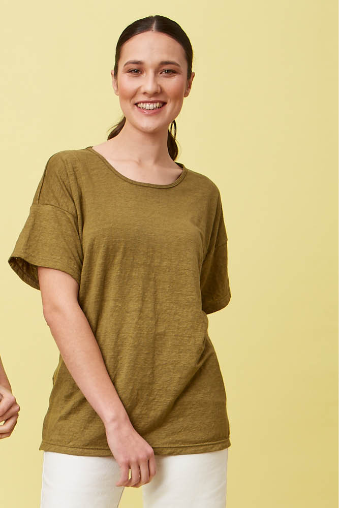 Tunique longue en lin pour femme