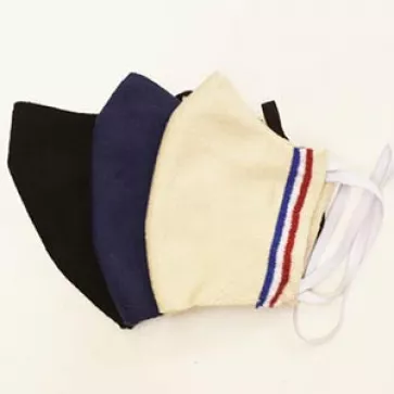 Masque barrière 3D sans couture avec liseré