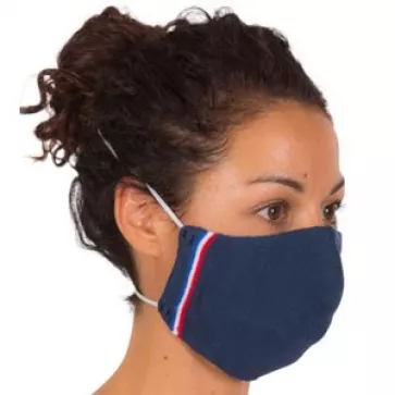 Masque barrière 3D sans couture avec liseré