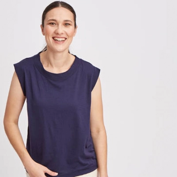 Débardeur en laine mérinos extra-fin