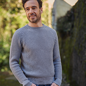 Pull en laine mérinos pour homme