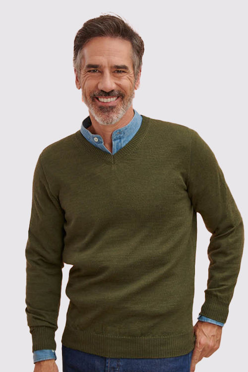 Horizon | Pull à col rond - Homme - Laine d'agneau certifiée 100% RWS Horizon | Pull à col rond - Homme - Laine d'agneau certifiée 100% RWS
