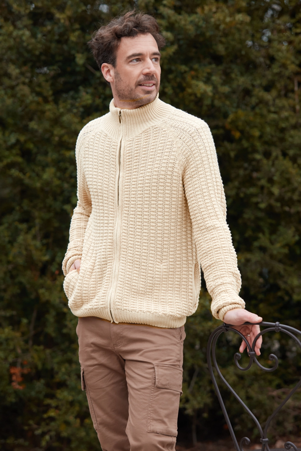 Gilet en coton bio et chanvre pour homme