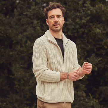 Gilet en coton bio et chanvre pour homme