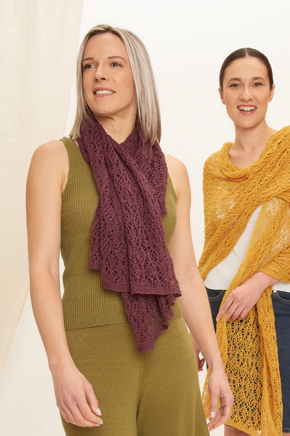 Foulard carré en lin