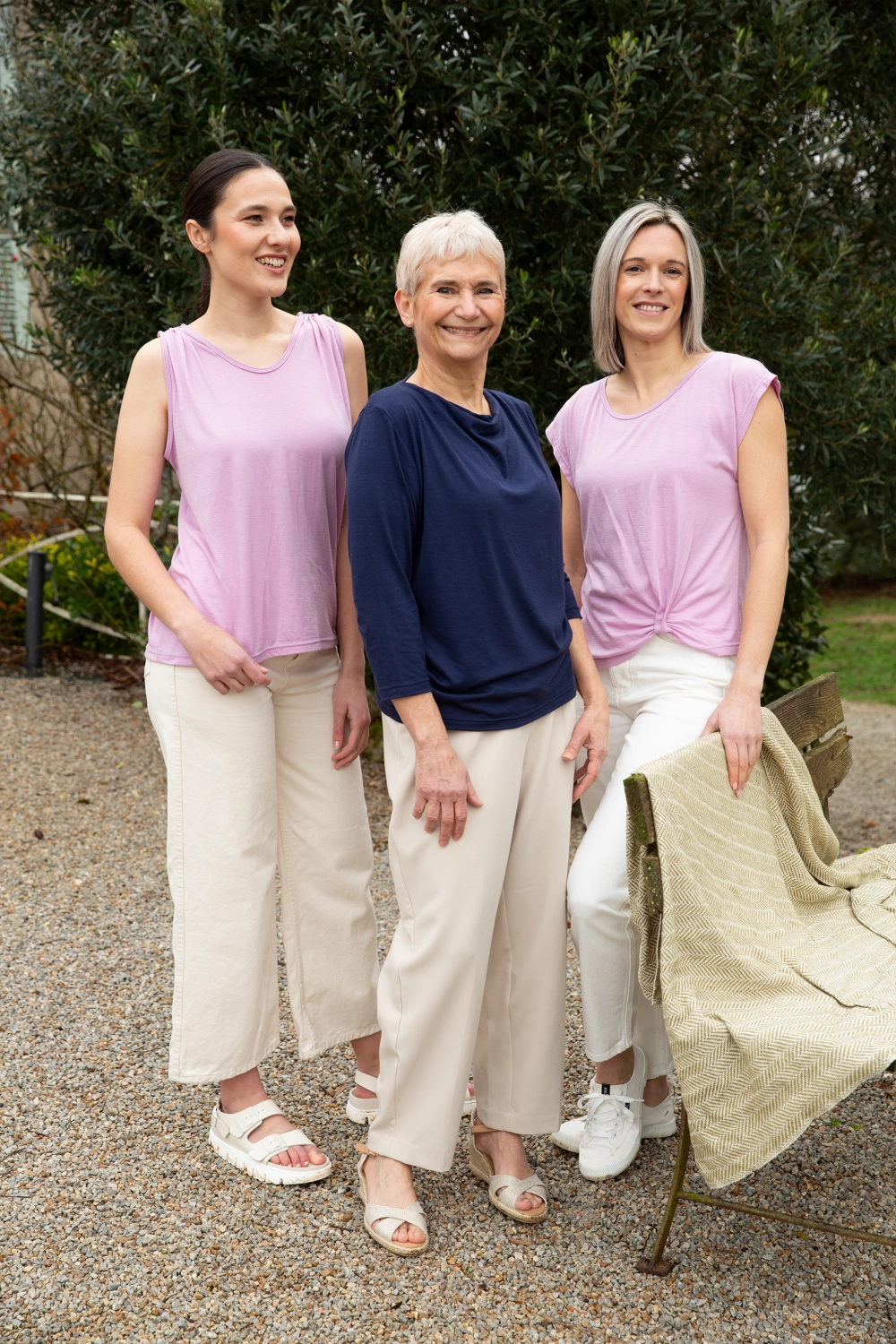 Débardeur en laine mérinos fin pour femme