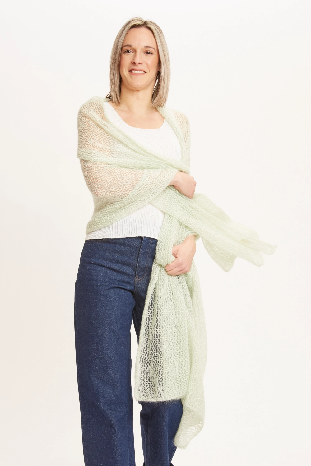 Étole séduction laine mohair et soie pour femme 